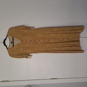 Universal Thread XL Mustard Yellow Floral Dress with Pockets